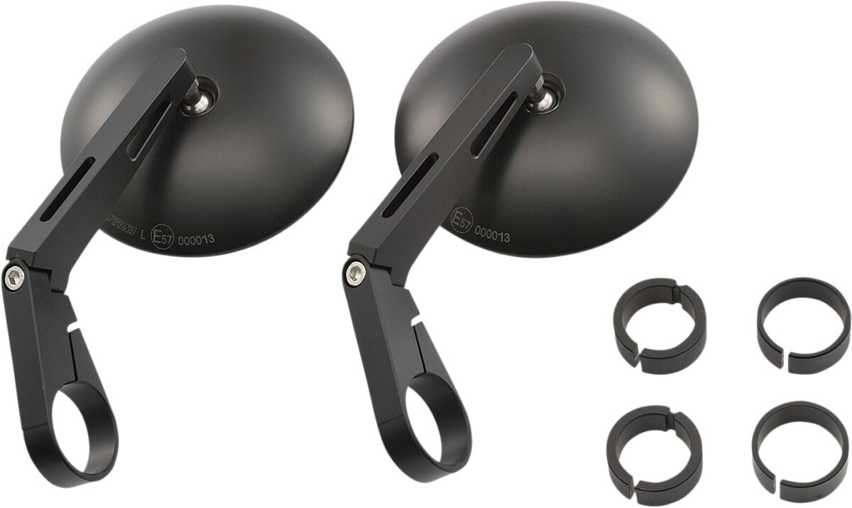Bar End D-Mirror 9" ABS (Long) Pair