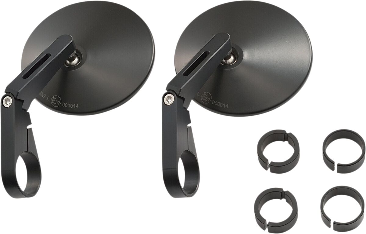 Bar End D-Mirror 10" ABS (Short) Pair