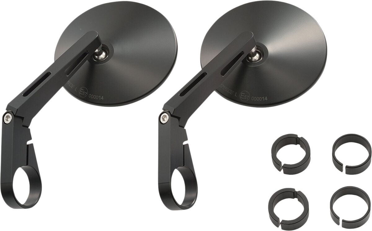 Bar End D-Mirror 10" ABS (Long) Pair