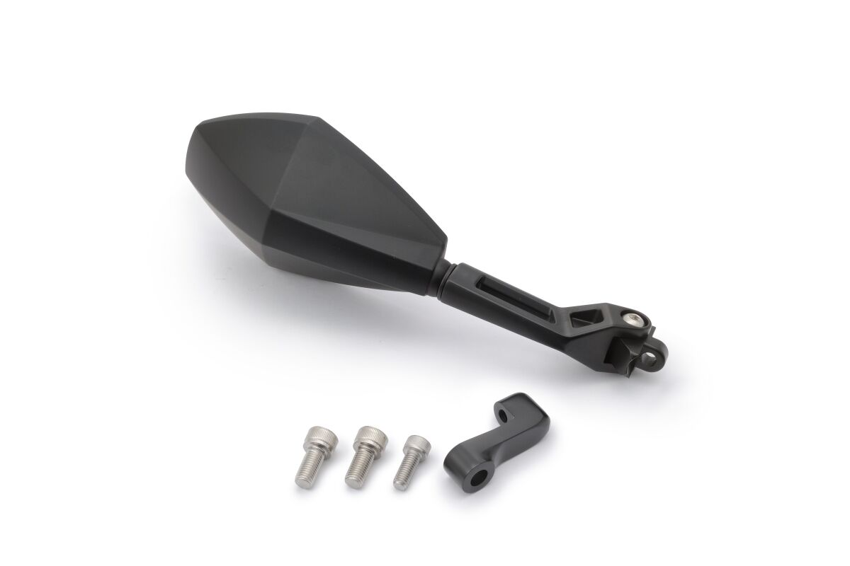 Handlebar D-Mirror 12" Aluminium ABS Diamond (Right)