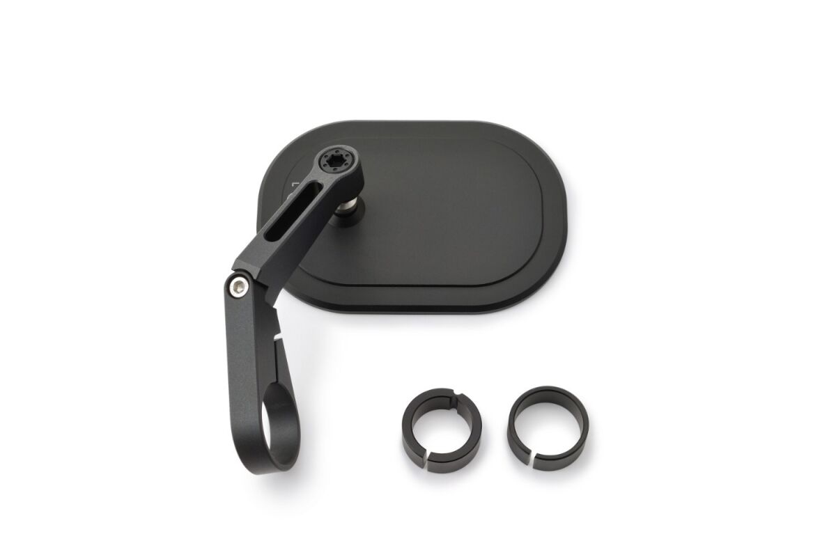 Bar End D-Mirror 16" Flat (Short)