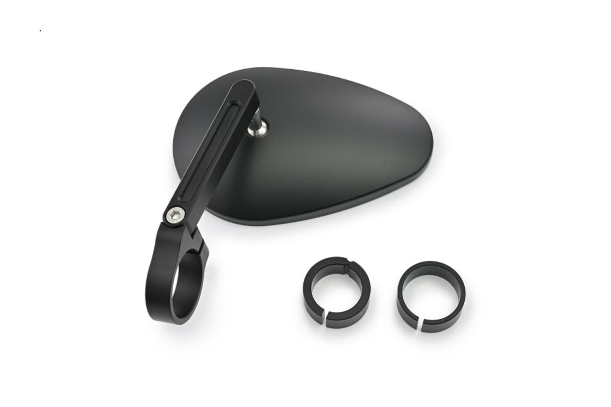 Bar End D-Mirror 22" Aluminium