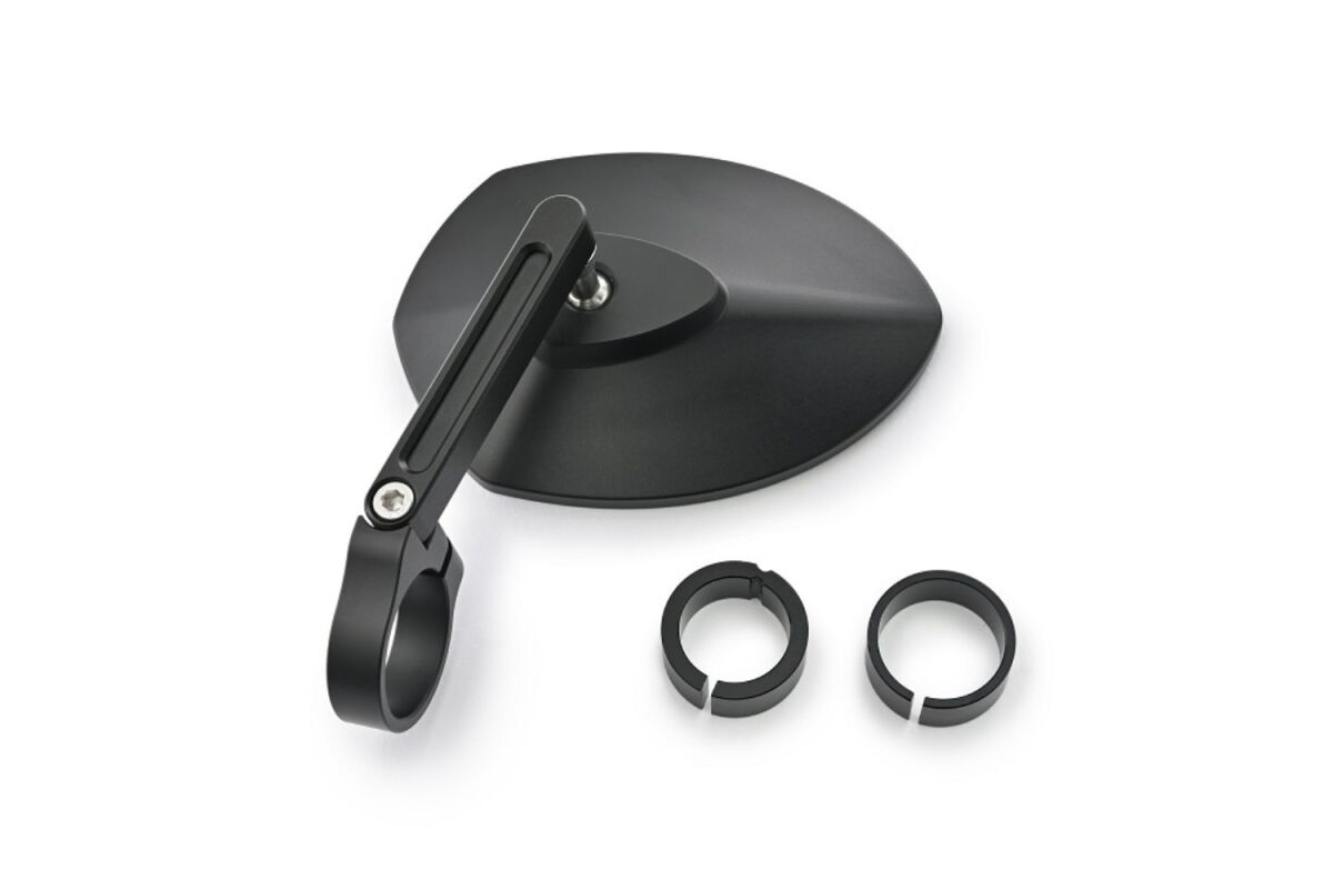 Bar End D-Mirror 23" Aluminium