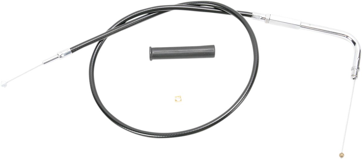 THROTTLE CABLE BLACK VINYL 28.5"