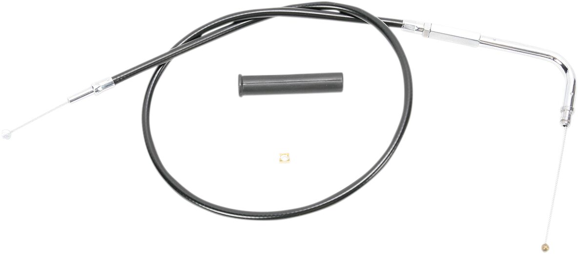 THROTTLE CABLE BLACK VINYL 35"
