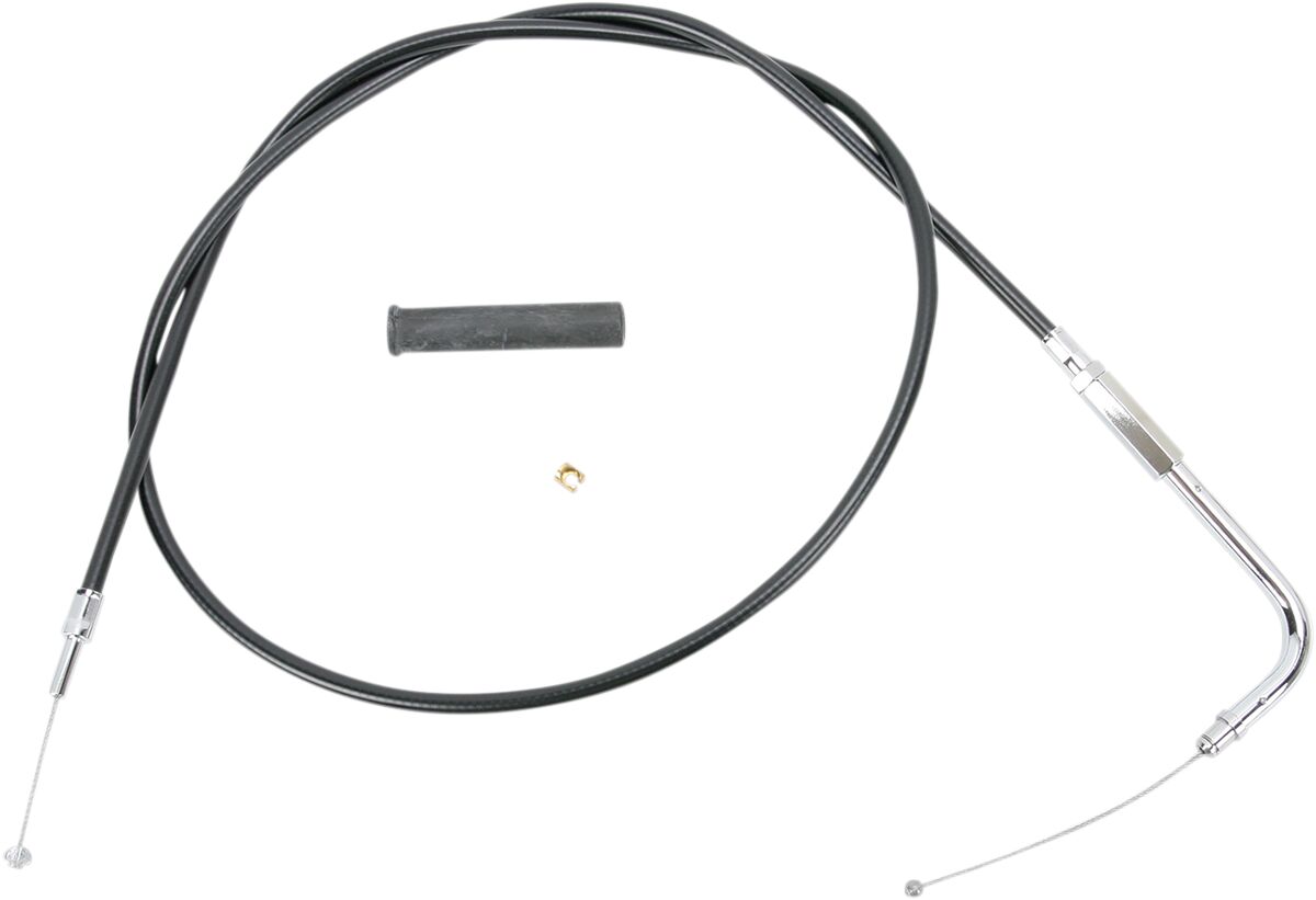 THROTTLE CABLE BLACK VINYL 43"