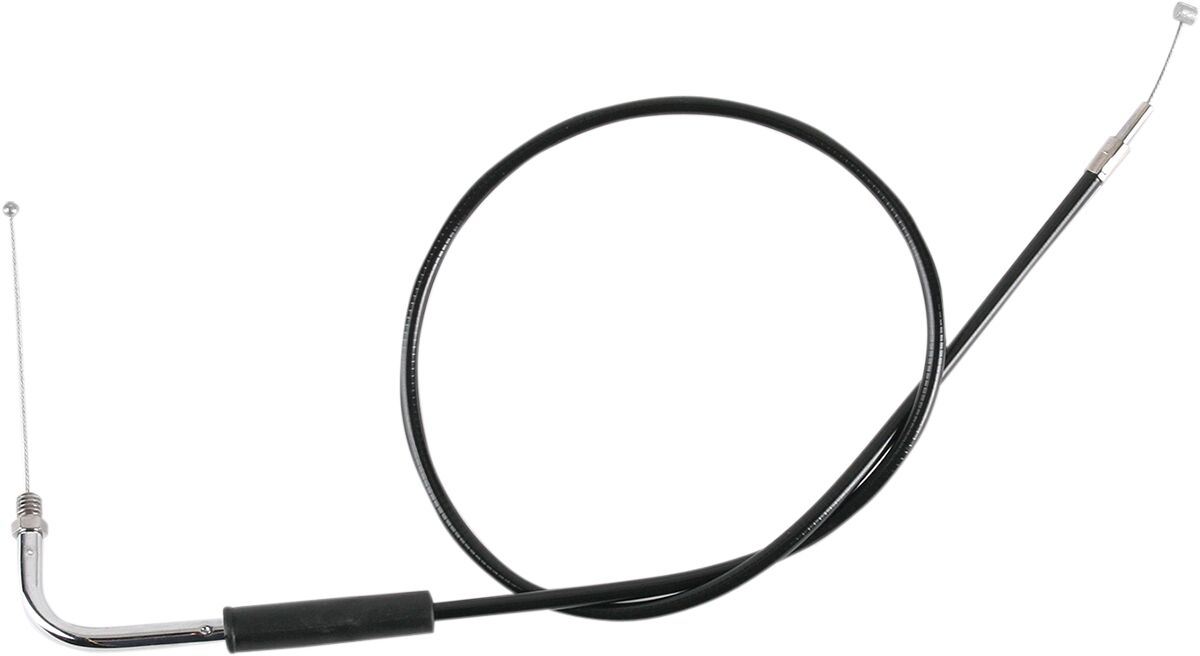 THROTTLE CABLE BLACK VINYL 33"