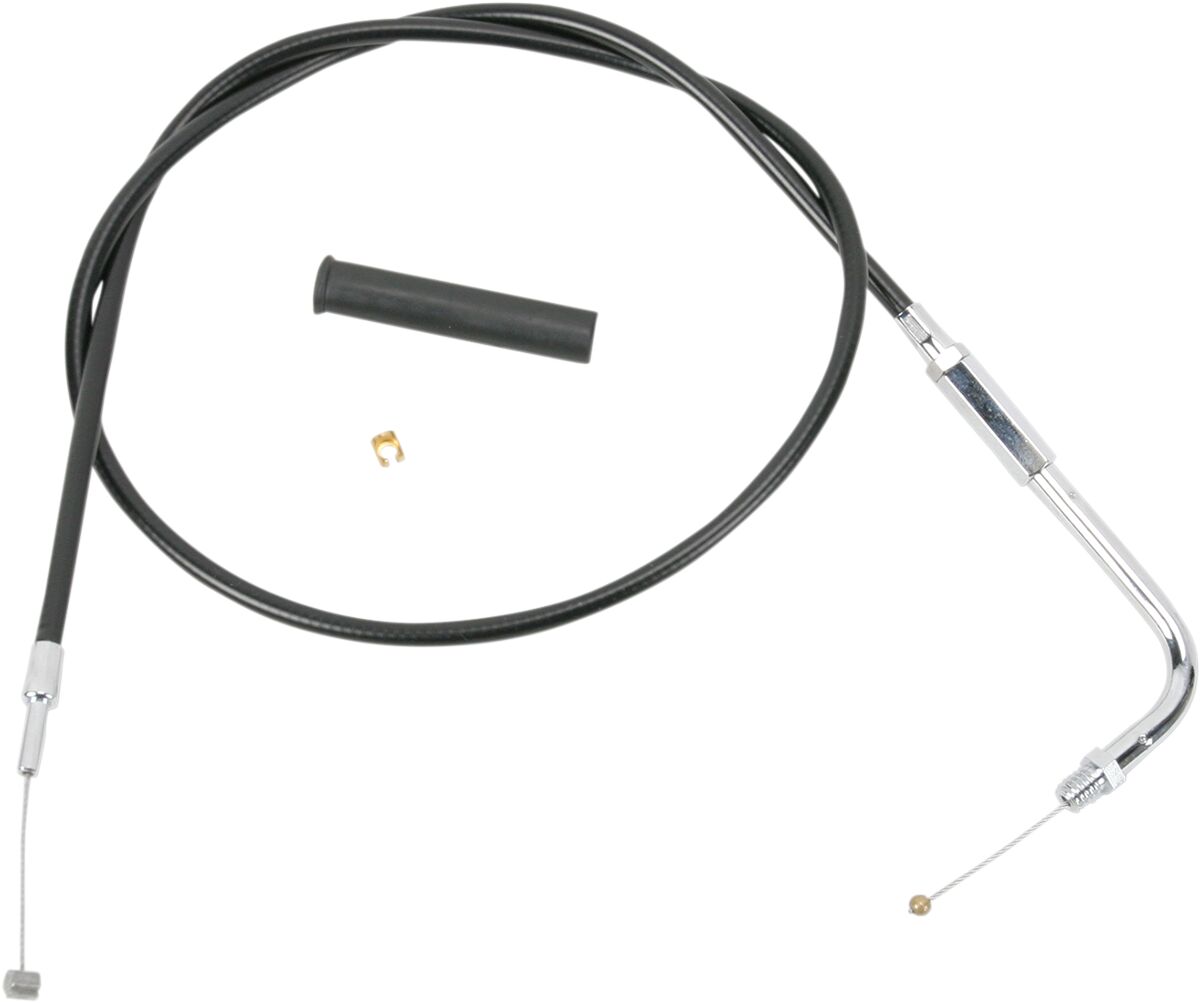 THROTTLE CABLE BLACK VINYL 35"