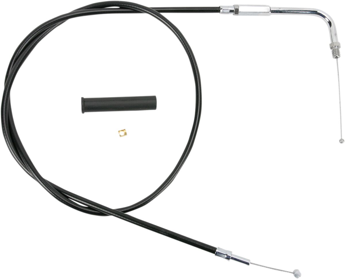 THROTTLE CABLE BLACK VINYL 44"