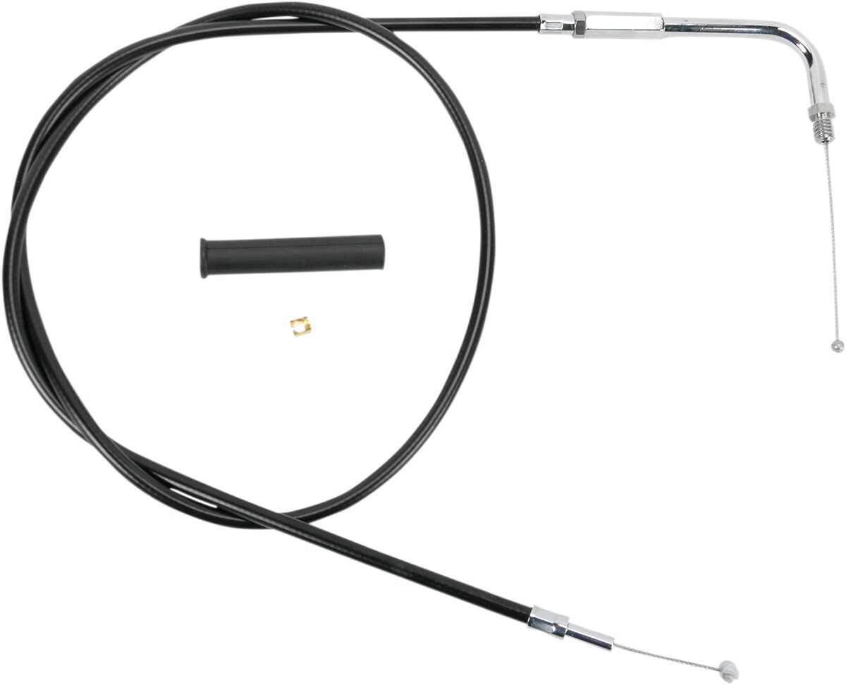 THROTTLE CABLE BLACK VINYL 48"