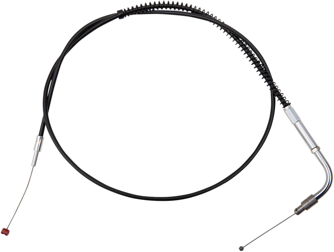 THROTTLE CABLE TRADITIONAL BLACK OVERSIZE +6" (152MM)