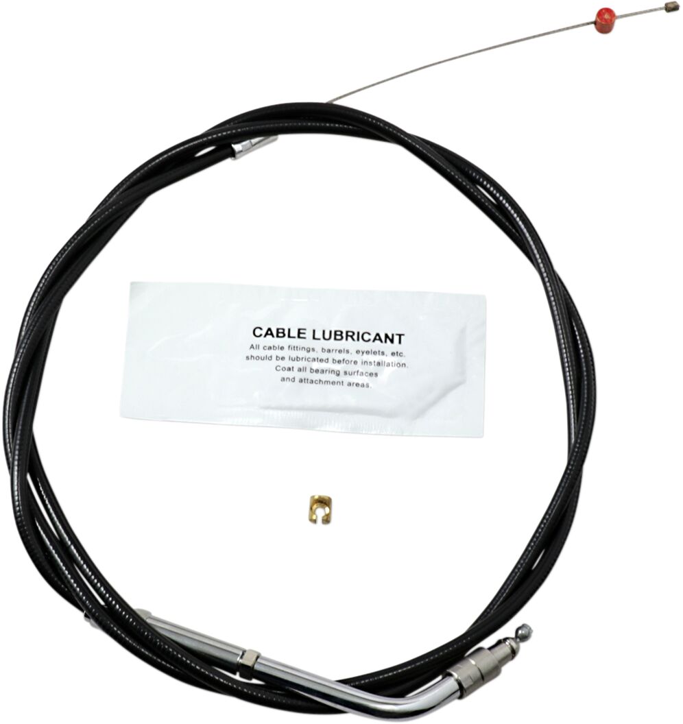THROTTLE CABLE TRADITIONAL BLACK OVERSIZE +6" (152MM)