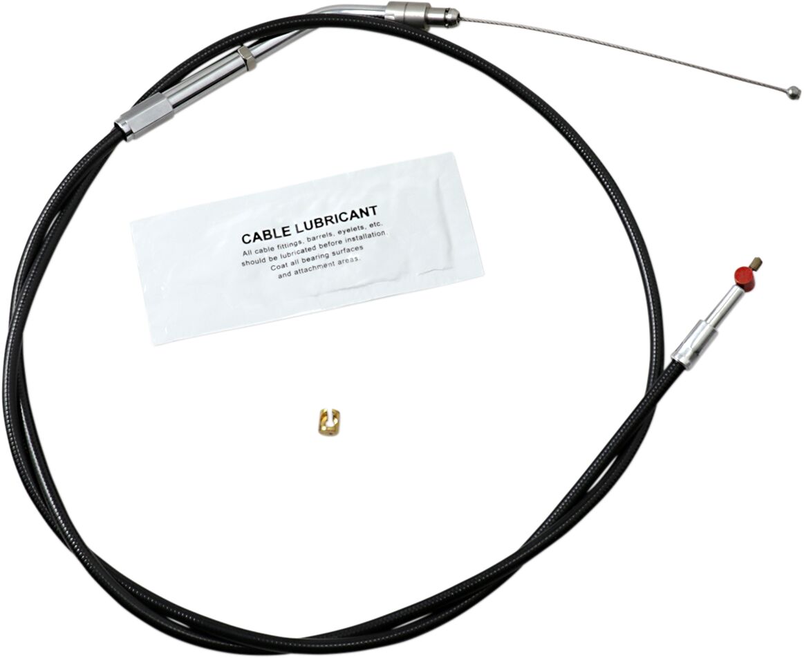 THROTTLE CABLE TRADITIONAL BLACK OVERSIZE +6" (152MM)