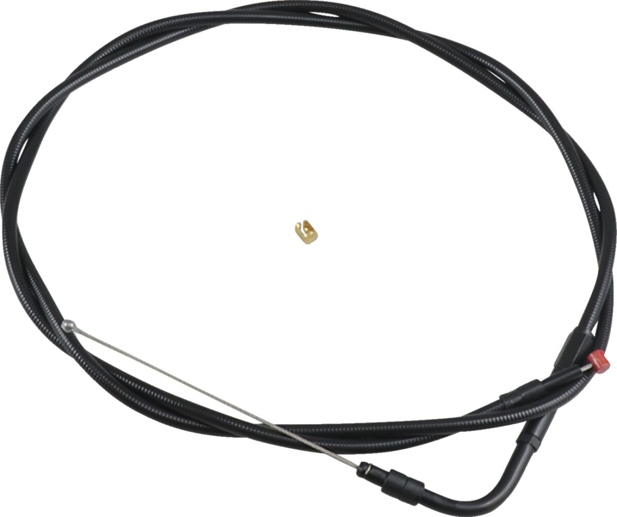 THROTTLE CABLE STEALTH-BLACK-ON-BLACK OVERSIZE +6"(152MM)
