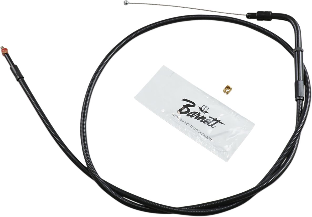 THROTTLE CABLE STEALTH-BLACK-ON-BLACK OVERSIZE +6"(152MM)