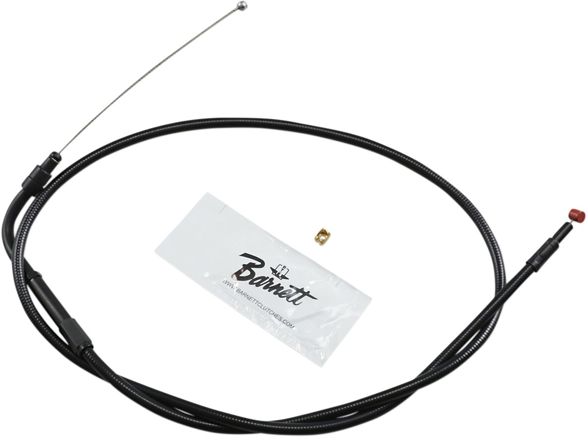 THROTTLE CABLE STEALTH-BLACK-ON-BLACK STANDARD LENGTH