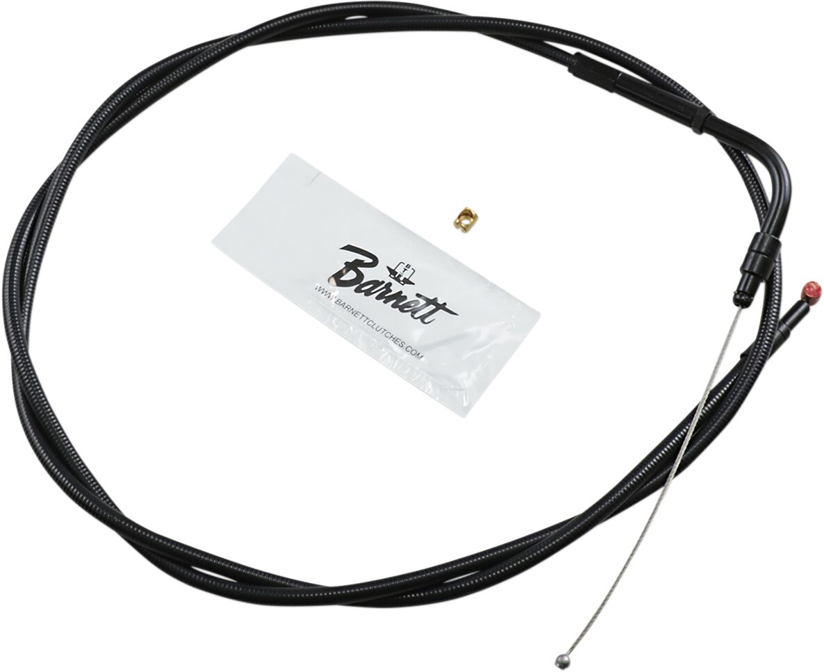 THROTTLE CABLE STEALTH-BLACK-ON-BLACK OVERSIZE +6"(152MM)