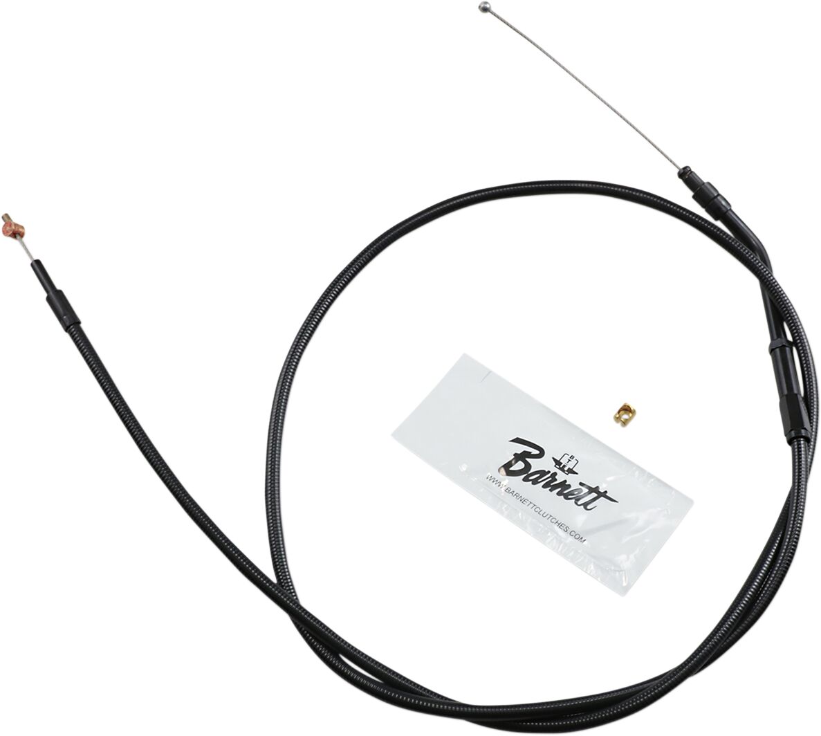 THROTTLE CABLE STEALTH-BLACK-ON-BLACK OVERSIZE +6"(152MM)