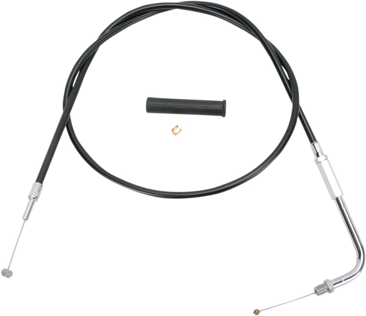 THROTTLE CABLE BLACK VINYL 48"