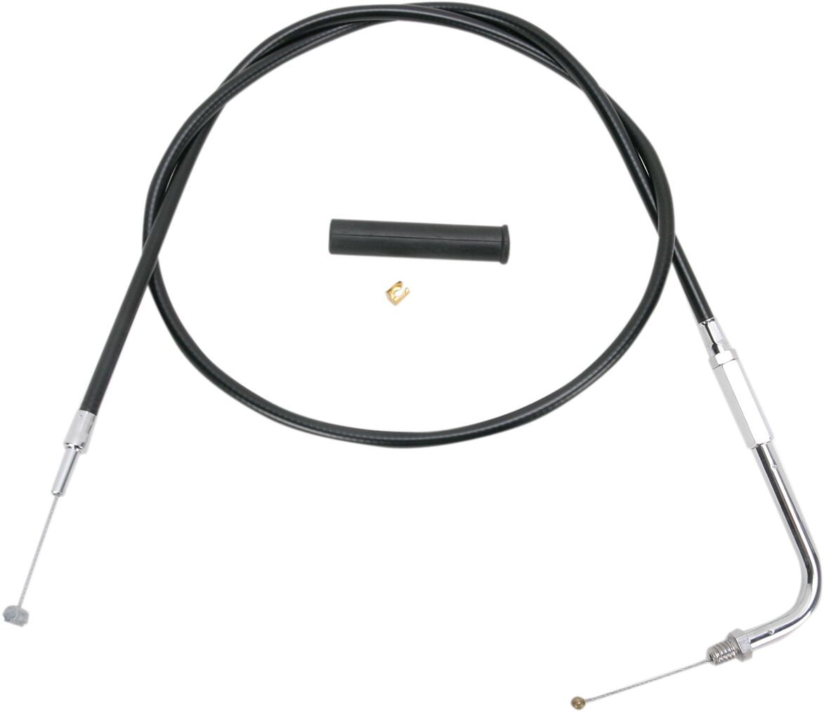 THROTTLE CABLE BLACK VINYL 36"