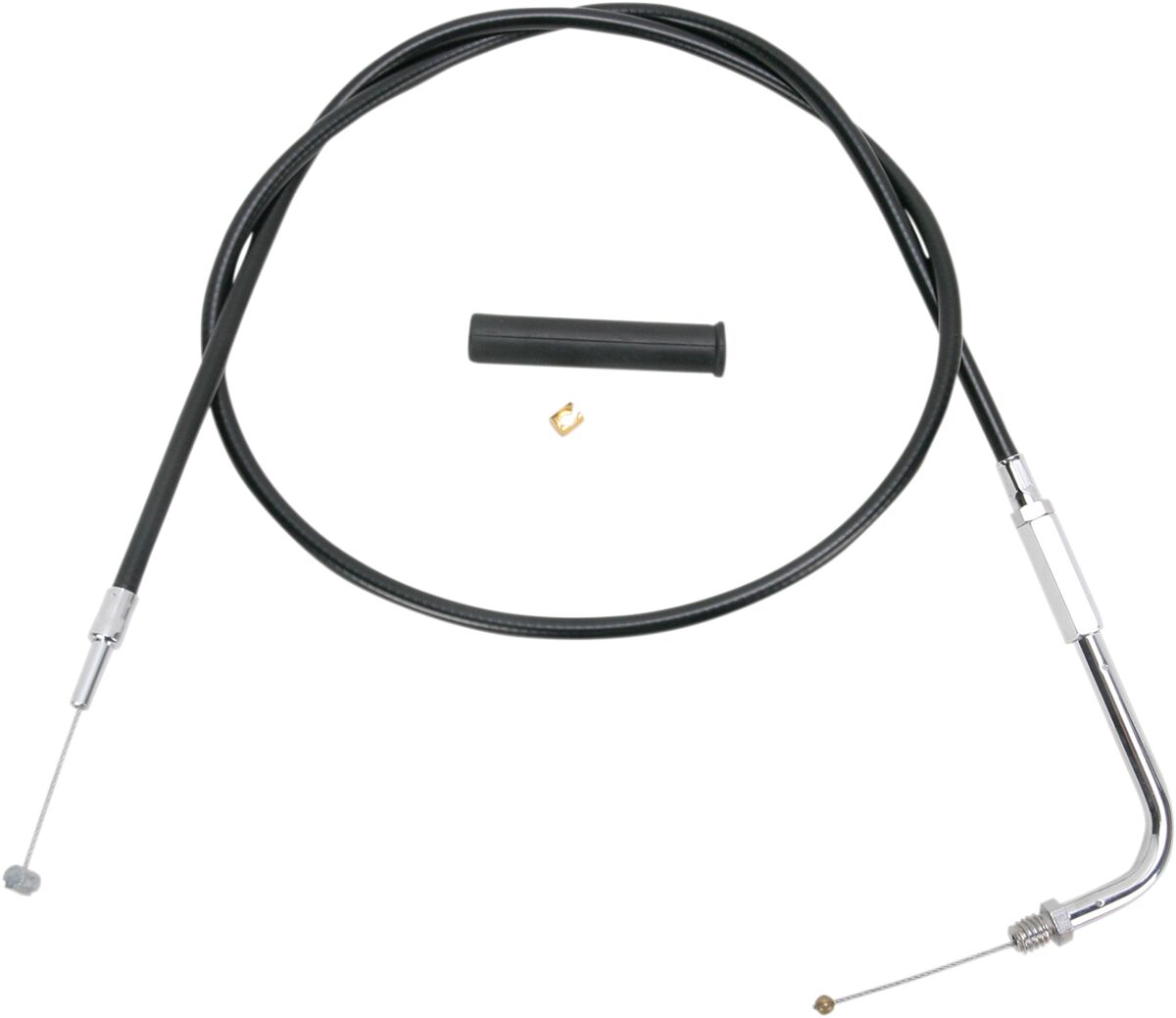 THROTTLE CABLE BLACK VINYL 48"