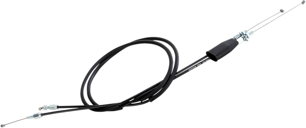 CABLE BLACK VINYL THROTTLE PUSH PULL SET