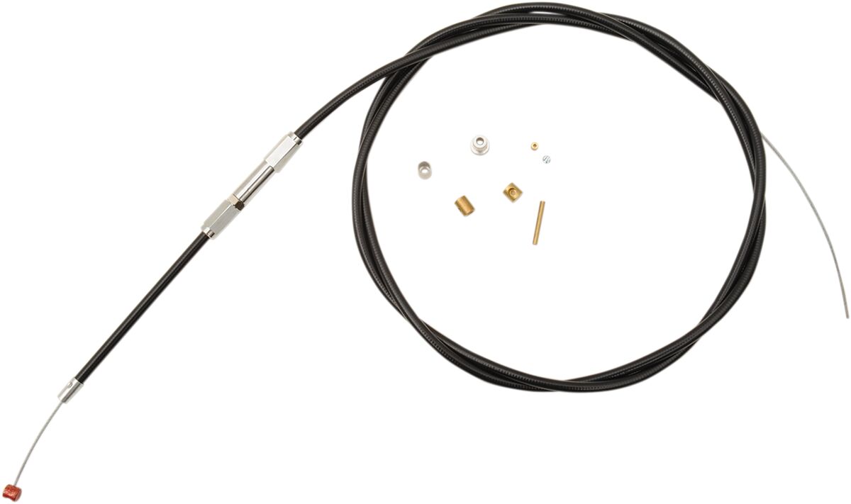 THROTTLE CABLE TRADITIONAL BLACK OVERSIZE +8"(203MM)