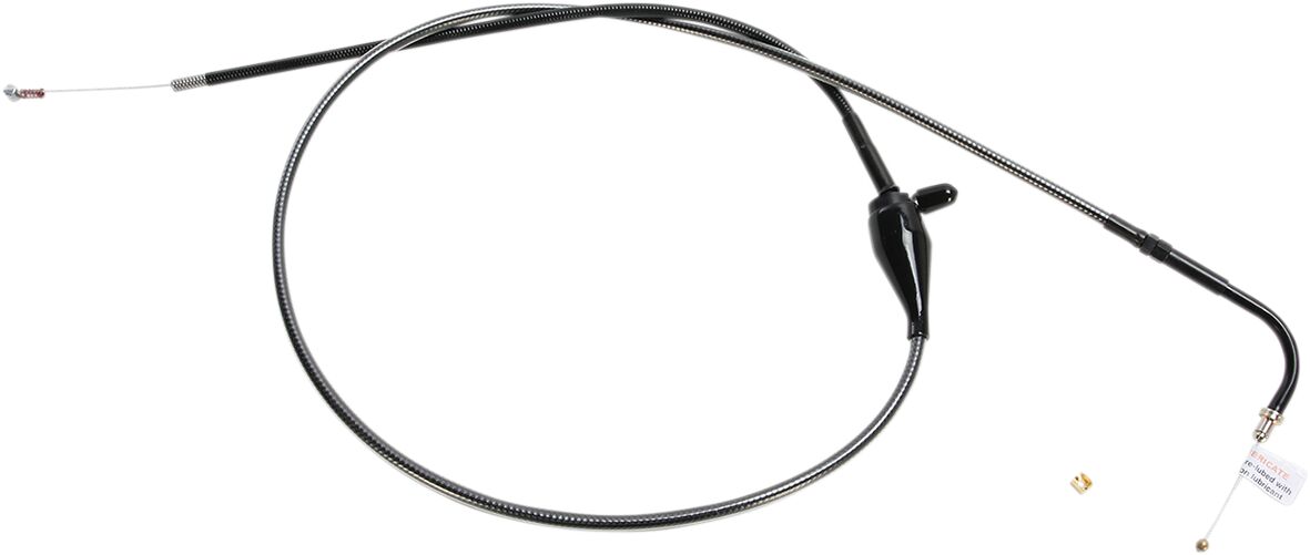 IDLE-CRUISE CABLE ALT-LENGTH REPLACEMENT BLACK PEARL CHROME BLACK/CLEAR