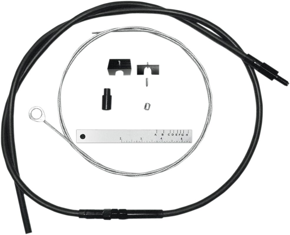 CLUTCH CABLE BUILDER KIT BYO® VINYL CHROME BLACK