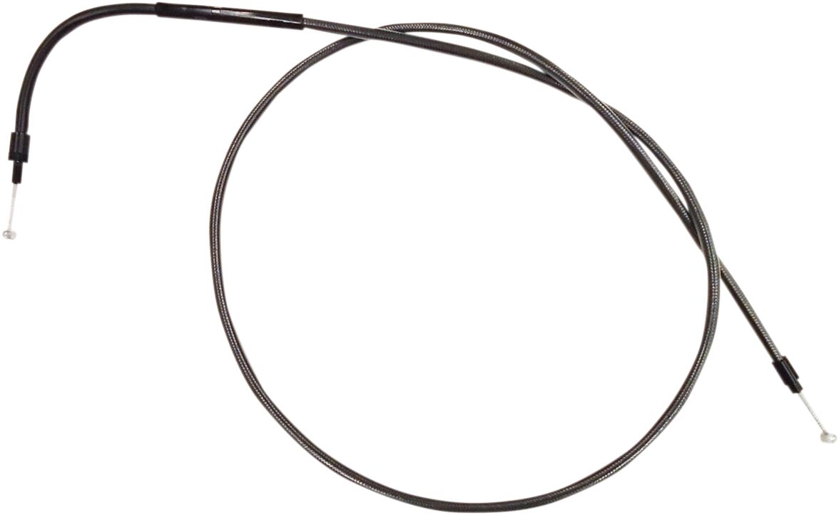 CLUTCH CABLE STOCK-LENGTH REPLACEMENT BLACK PEARL CHROME BLACK/CLEAR