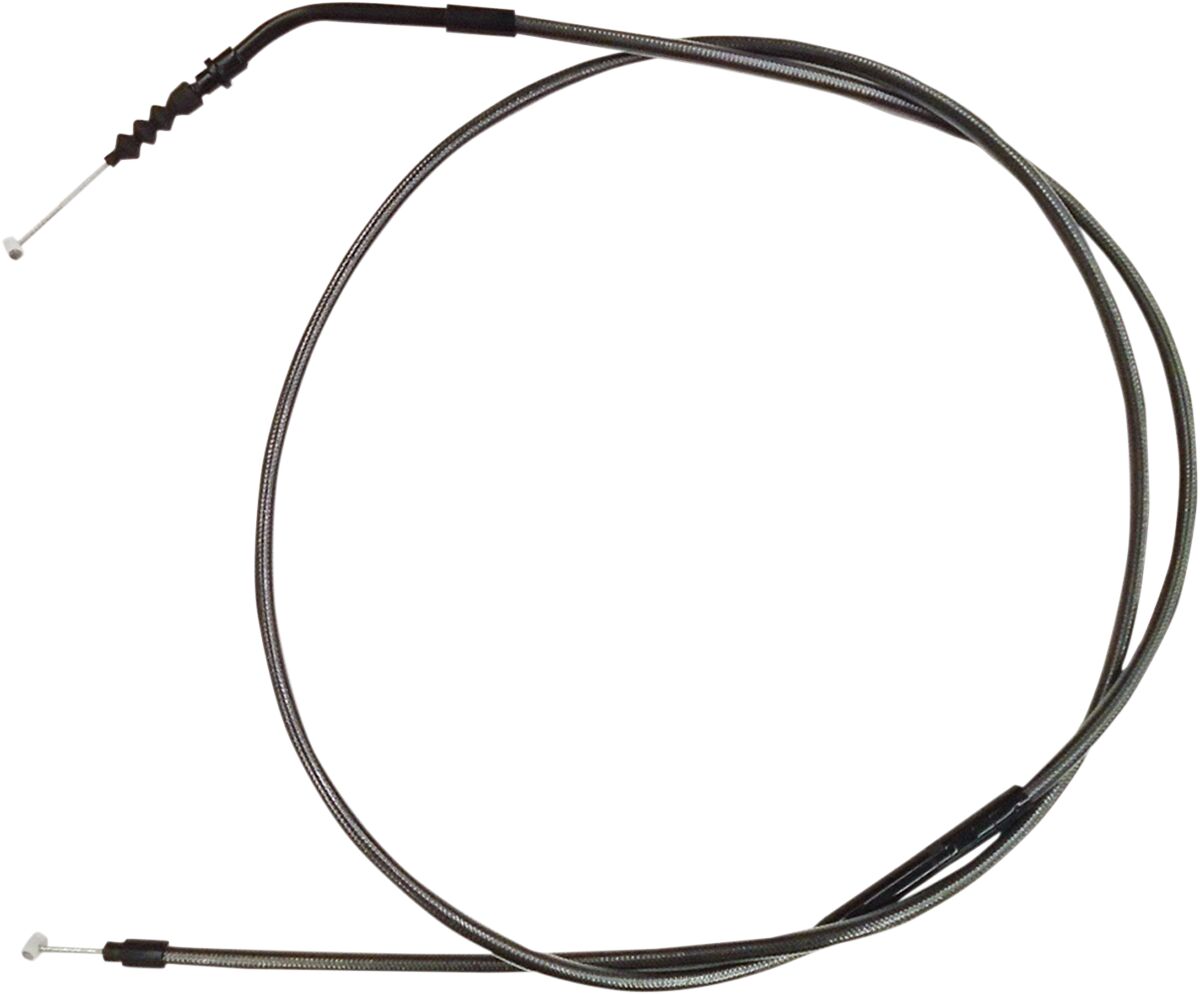 CLUTCH CABLE STOCK-LENGTH REPLACEMENT BLACK PEARL CHROME BLACK/CLEAR