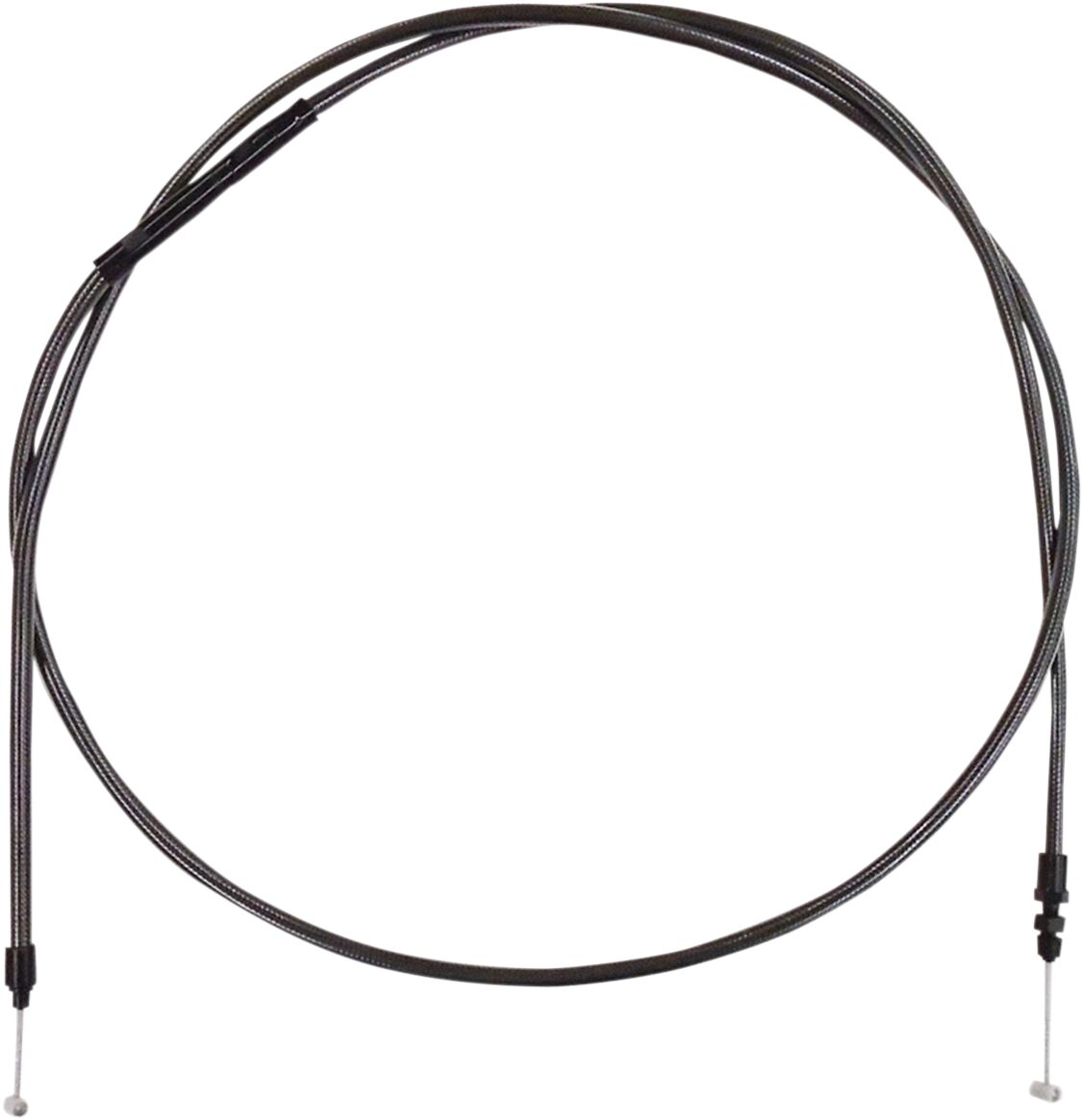 CLUTCH CABLE CUSTOM REPLACEMENT BLACK PEARL CHROME BLACK/CLEAR
