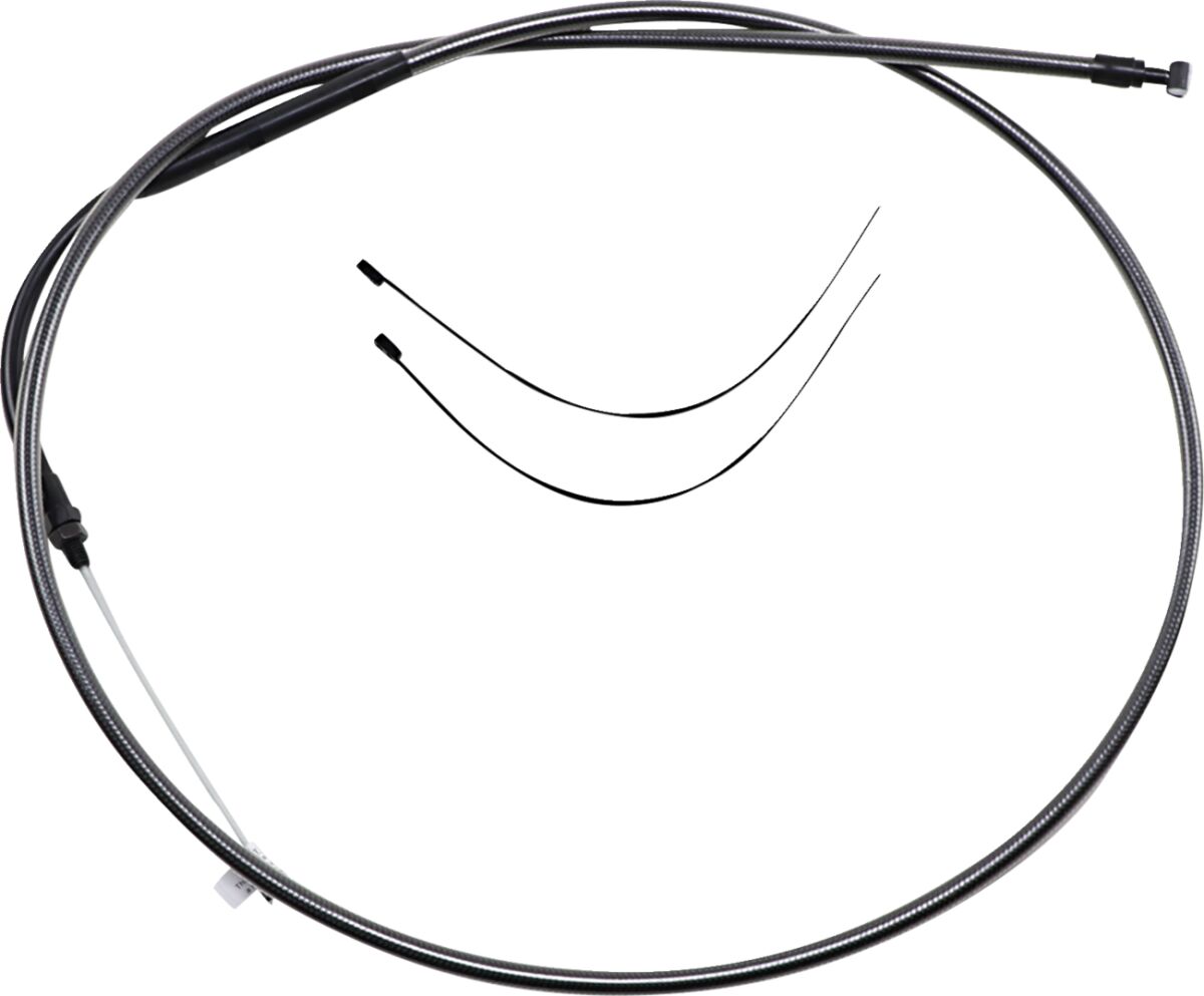 CLUTCH CABLE ALT-LENGTH REPLACEMENT BLACK PEARL CHROME BLACK/CLEAR