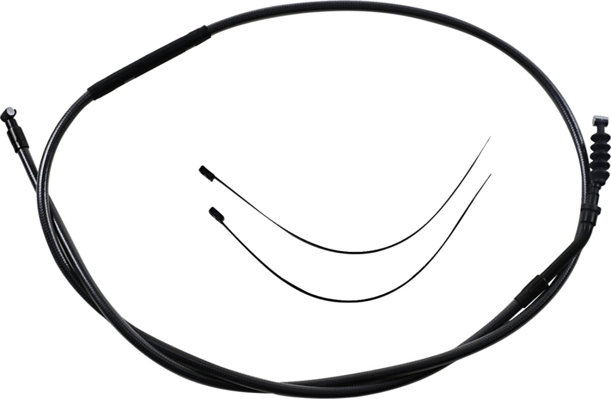 CLUTCH CABLE ALT-LENGTH REPLACEMENT BLACK PEARL CHROME BLACK/CLEAR