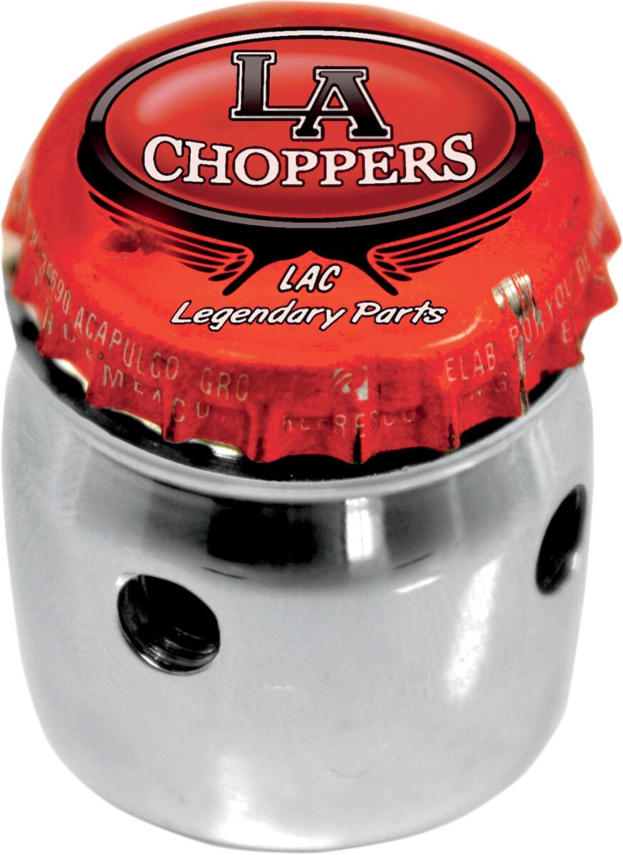 BOTTLE CAP TOP-CHOKE KNOB COVER CHROME HD