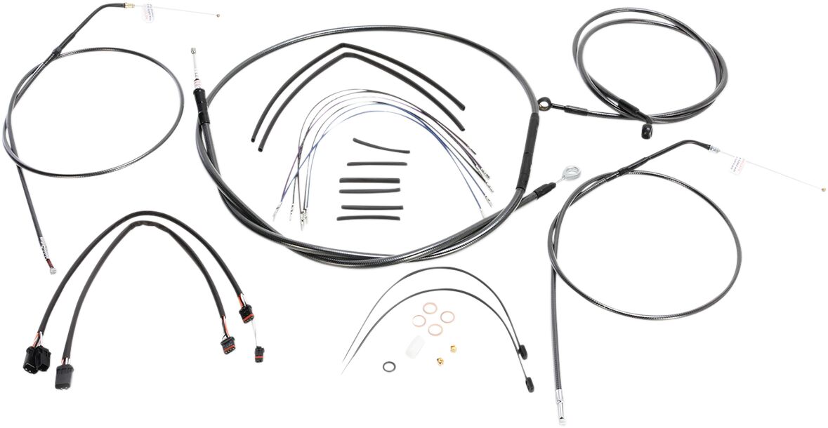 CONTROL CABLE KIT SPORTSTER CHROME BLACK
