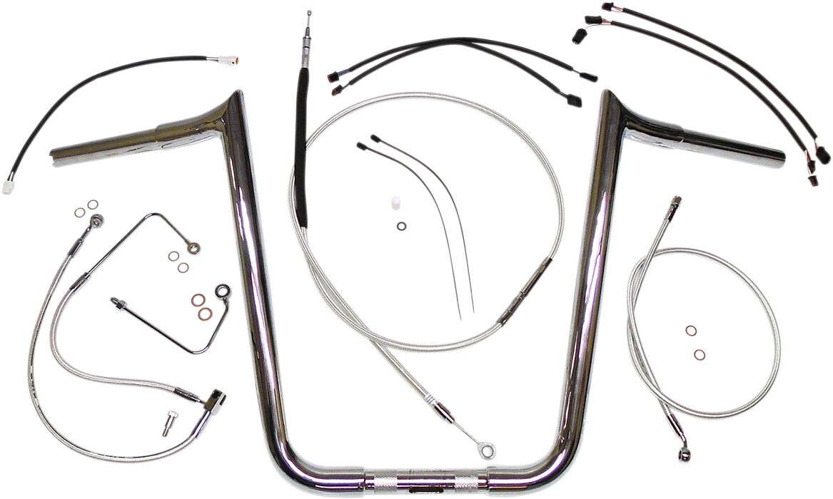 HANDLEBAR INSTALLATION KIT DESIGNER STERLING CHROMITE® II CHROME NATURE/CLEAR