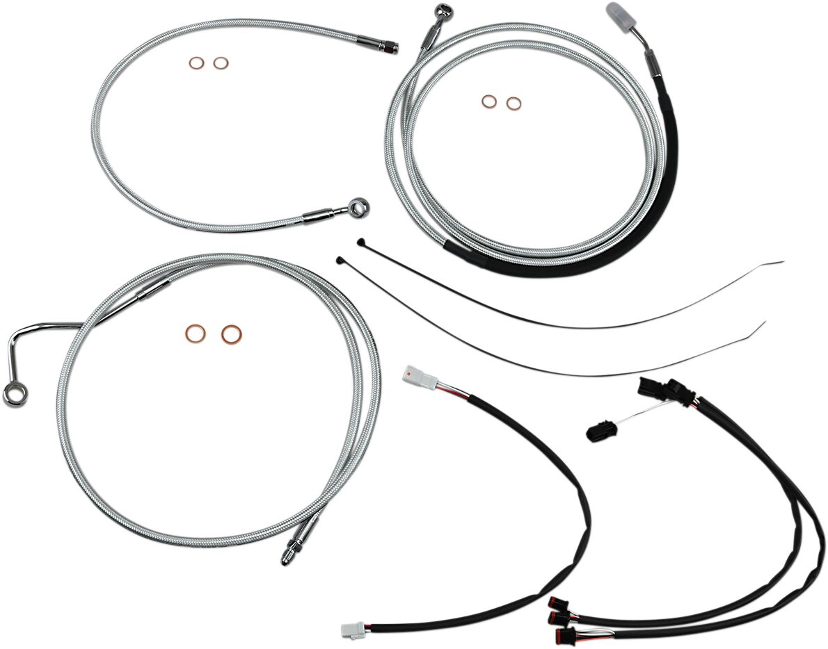 HANDLEBAR INSTALLATION KIT DESIGNER STERLING CHROMITE® II CHROME NATURE/CLEAR