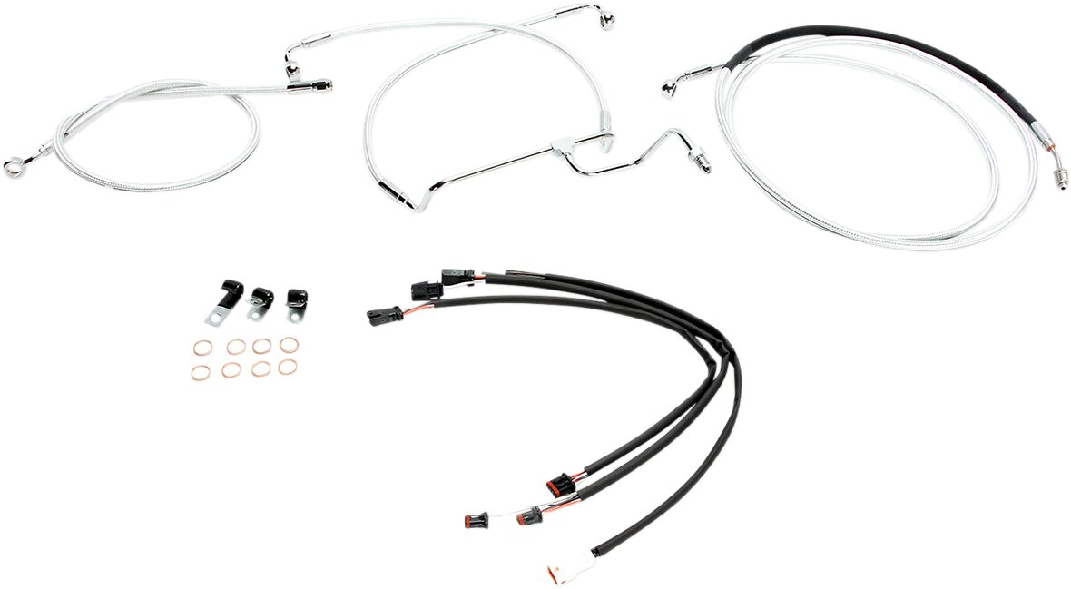 HANDLEBAR INSTALLATION KIT DESIGNER STERLING CHROMITE® II CHROME NATURE/CLEAR