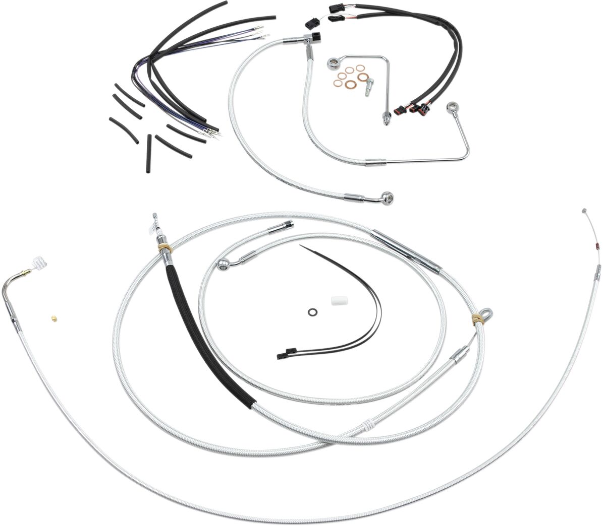 HANDLEBAR INSTALLATION KIT DESIGNER STERLING CHROMITE® II CHROME NATURE/CLEAR