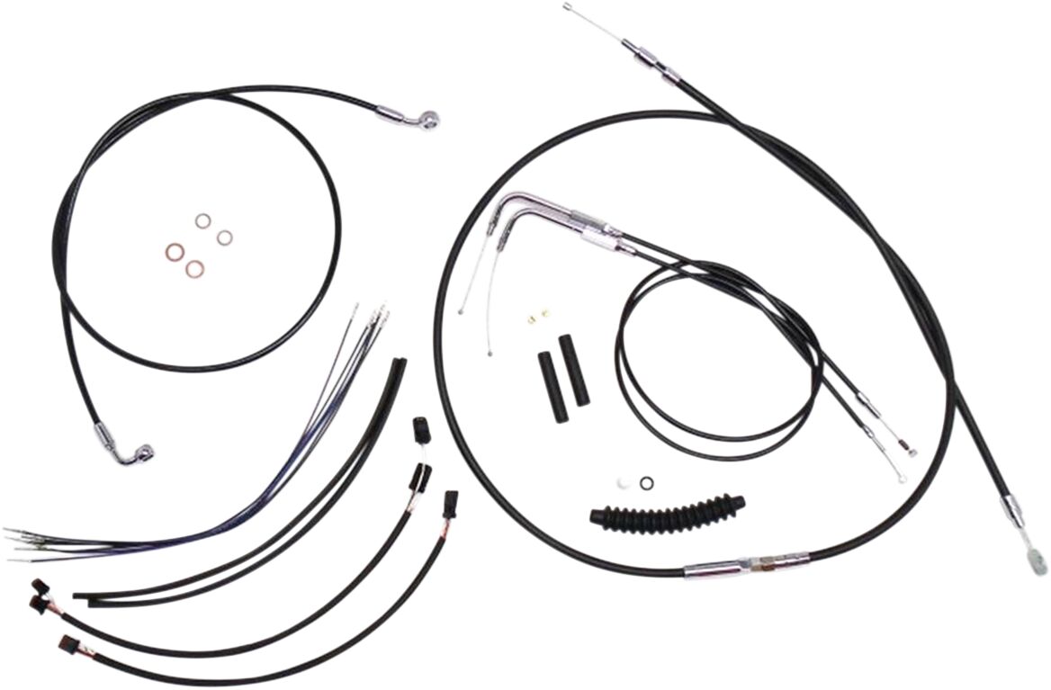CONTROL CABLE KIT HANDLEBAR XR OE STYLE BLACK