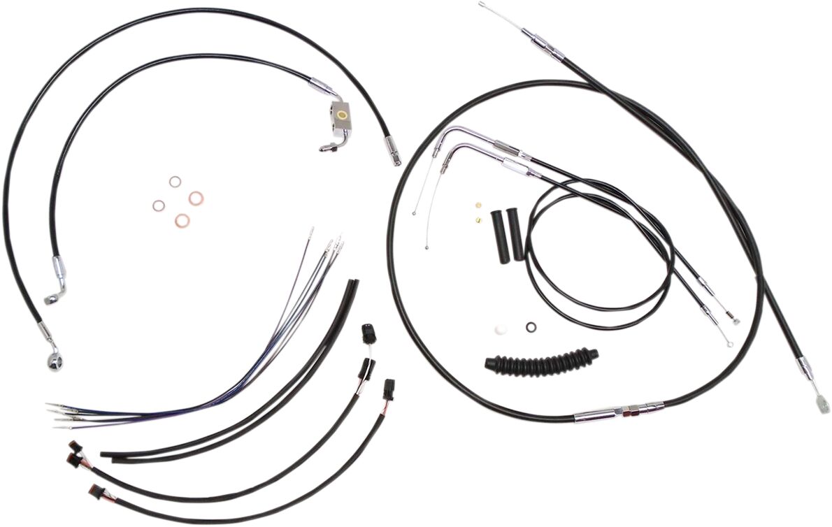 CONTROL CABLE KIT HANDLEBAR XR OE STYLE BLACK