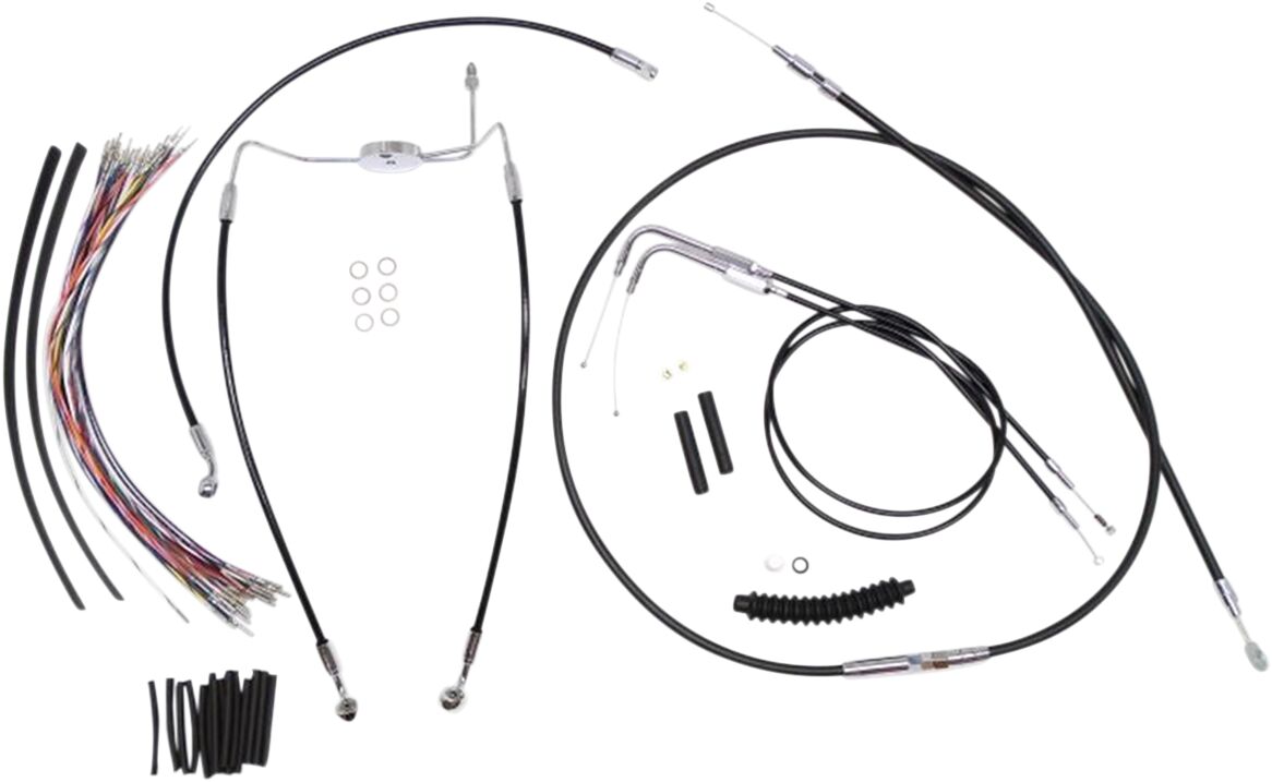 CONTROL CABLE KIT HANDLEBAR XR OE STYLE NON-ABS BLACK