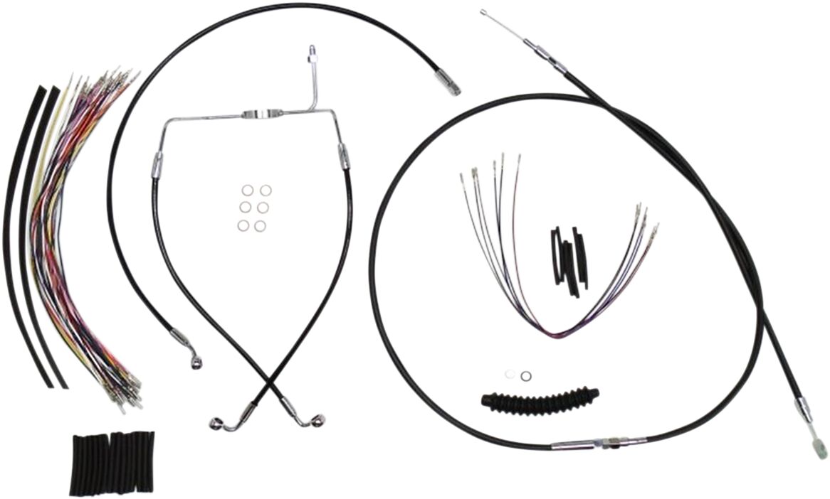CONTROL CABLE KIT HANDLEBAR XR OE STYLE NON-ABS BLACK