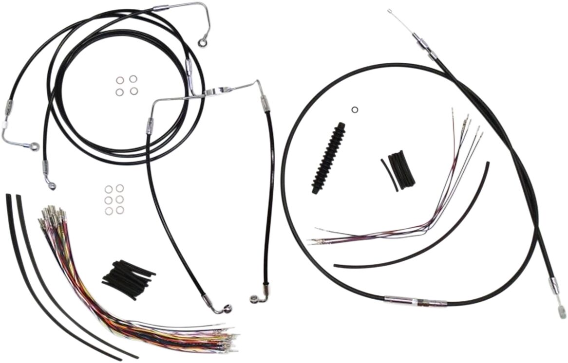 CONTROL CABLE KIT HANDLEBAR XR OE STYLE ABS BLACK