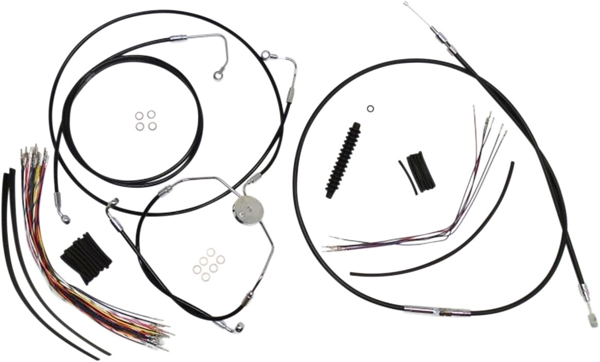 CONTROL CABLE KIT HANDLEBAR XR OE STYLE ABS BLACK