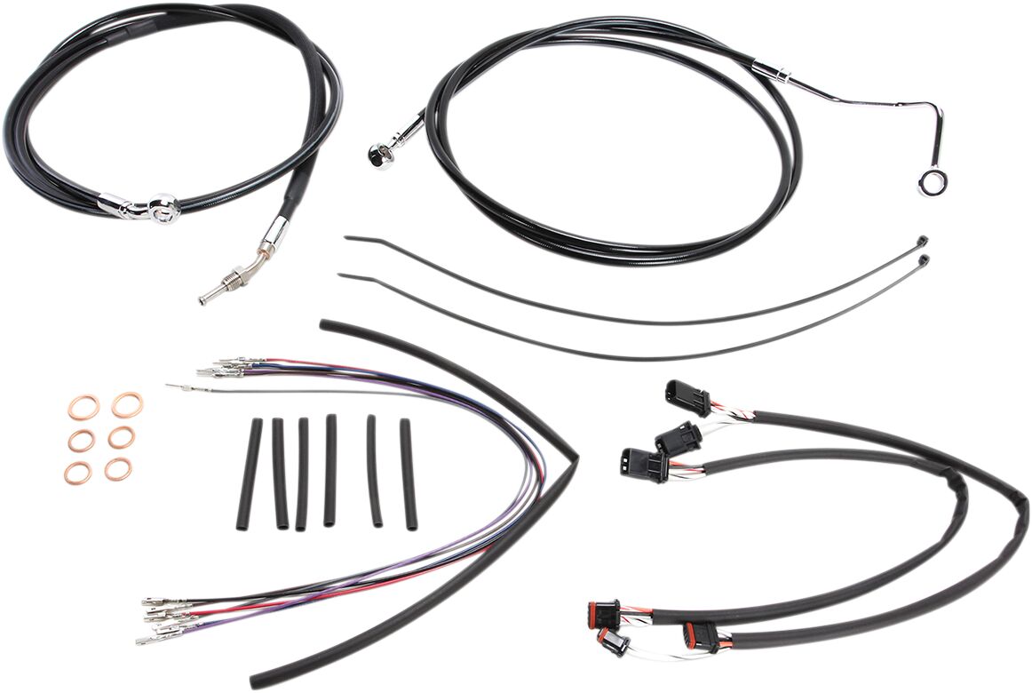 CONTROL CABLE KIT HANDLEBAR XR OE STYLE ABS BLACK