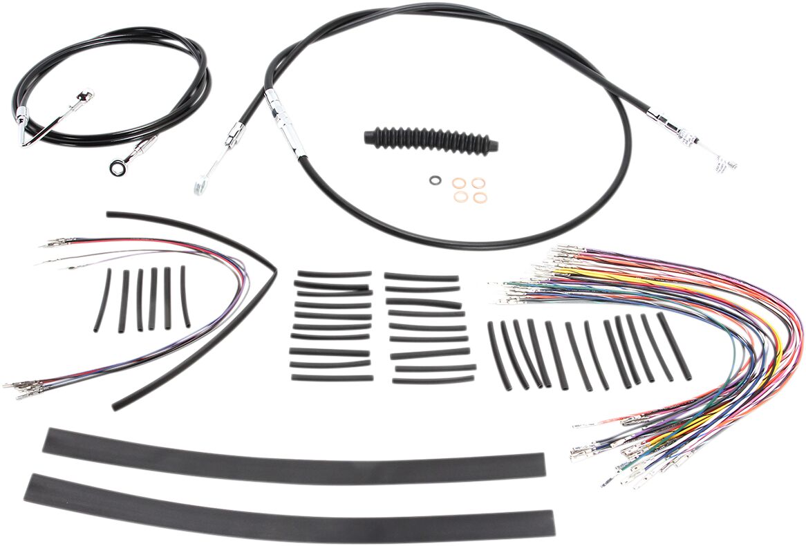 CONTROL CABLE KIT HANDLEBAR XR OE STYLE ABS BLACK
