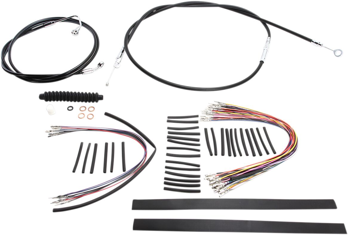 CONTROL CABLE KIT HANDLEBAR XR OE STYLE ABS BLACK