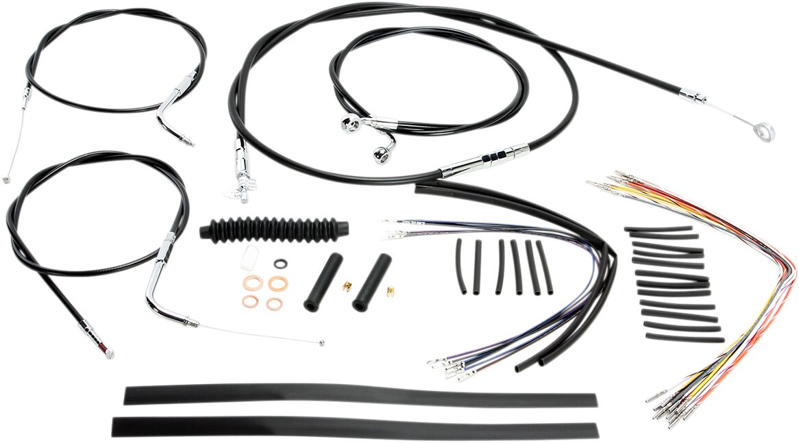CONTROL CABLE KIT HANDLEBAR XR OE STYLE BLACK